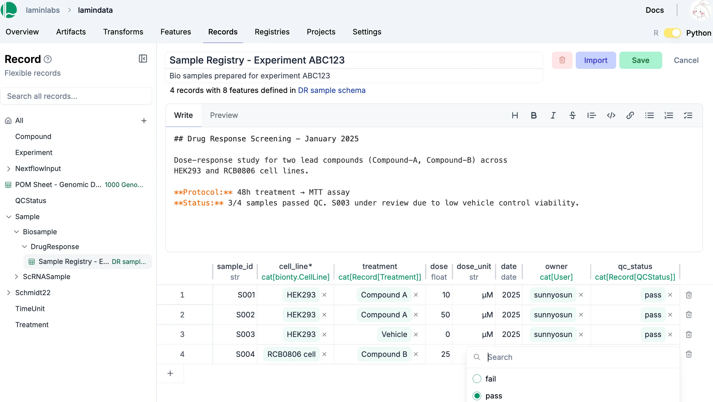 Notebook showcasing a cell type ontology